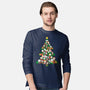 Cat Doodle Christmas Tree-mens long sleeved tee-bloomgrace28