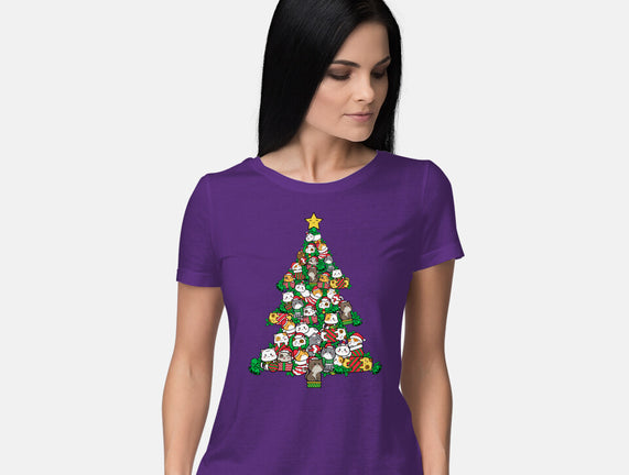 Cat Doodle Christmas Tree