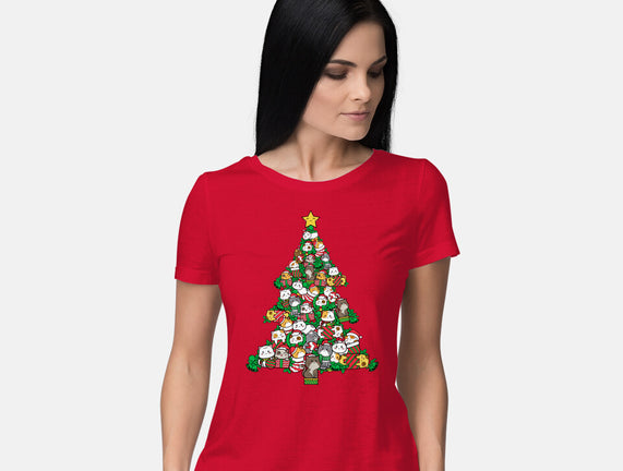 Cat Doodle Christmas Tree