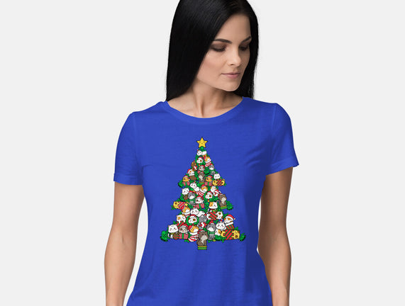 Cat Doodle Christmas Tree