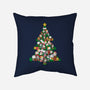 Cat Doodle Christmas Tree-none removable cover throw pillow-bloomgrace28