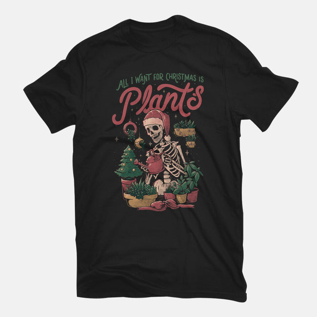 All I Want For Christmas Is Plants-unisex basic tee-eduely