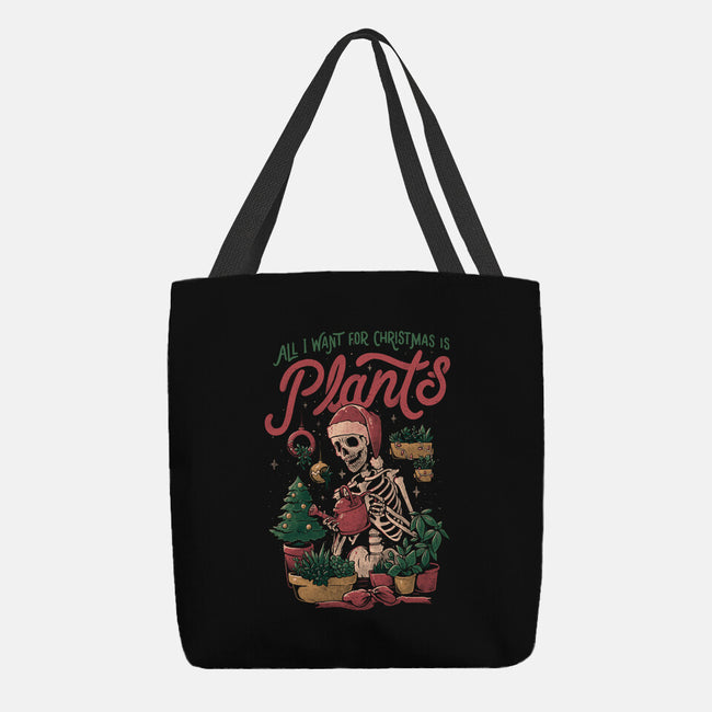 All I Want For Christmas Is Plants-none basic tote bag-eduely