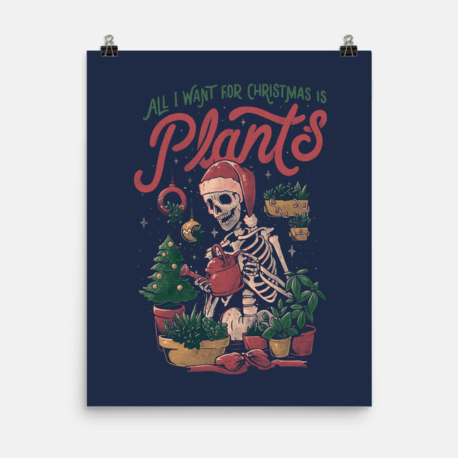 All I Want For Christmas Is Plants-none matte poster-eduely