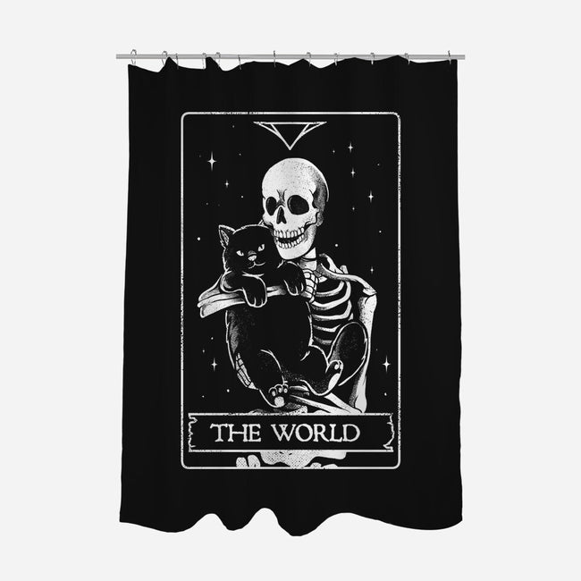 The World-none polyester shower curtain-eduely