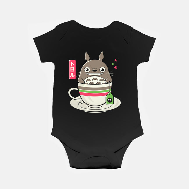 Totoro Coffee-baby basic onesie-Douglasstencil