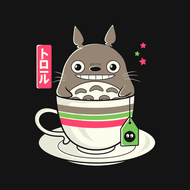 Totoro Coffee-womens fitted tee-Douglasstencil