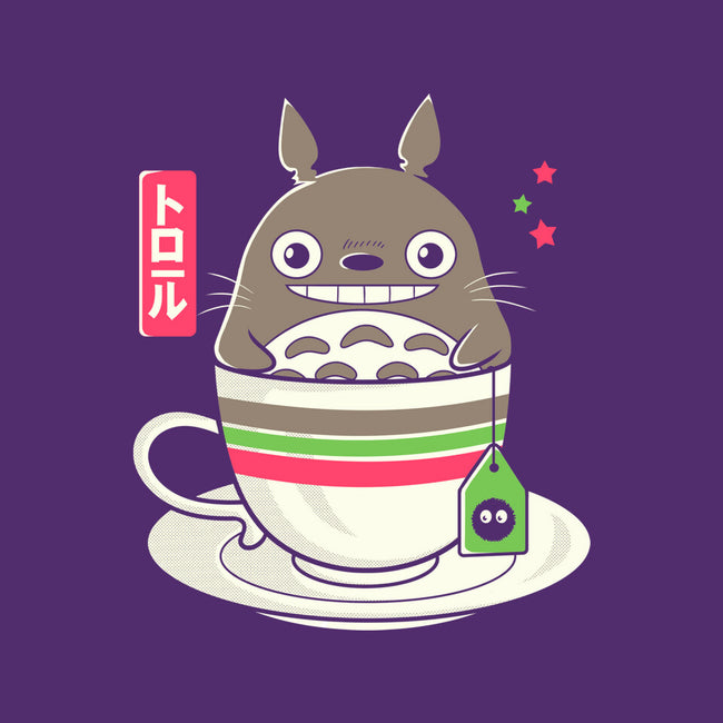 Totoro Coffee-none polyester shower curtain-Douglasstencil