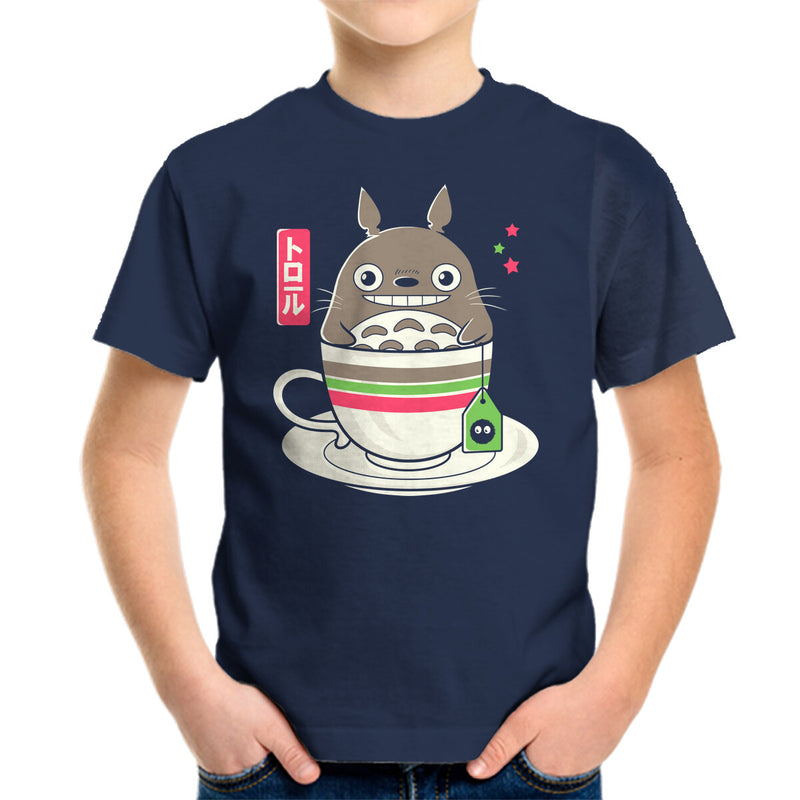 Totoro Coffee-youth basic tee-Douglasstencil by TeeFury