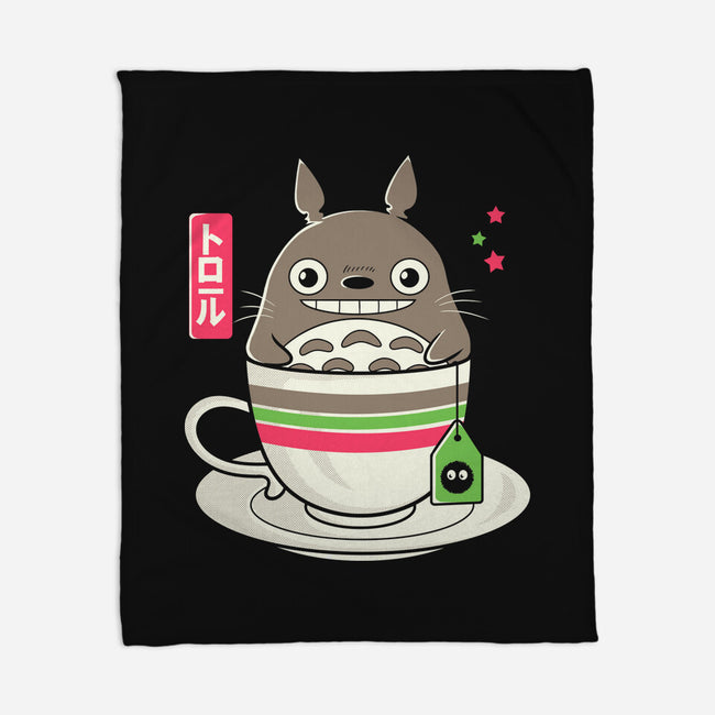 Totoro Coffee-none fleece blanket-Douglasstencil