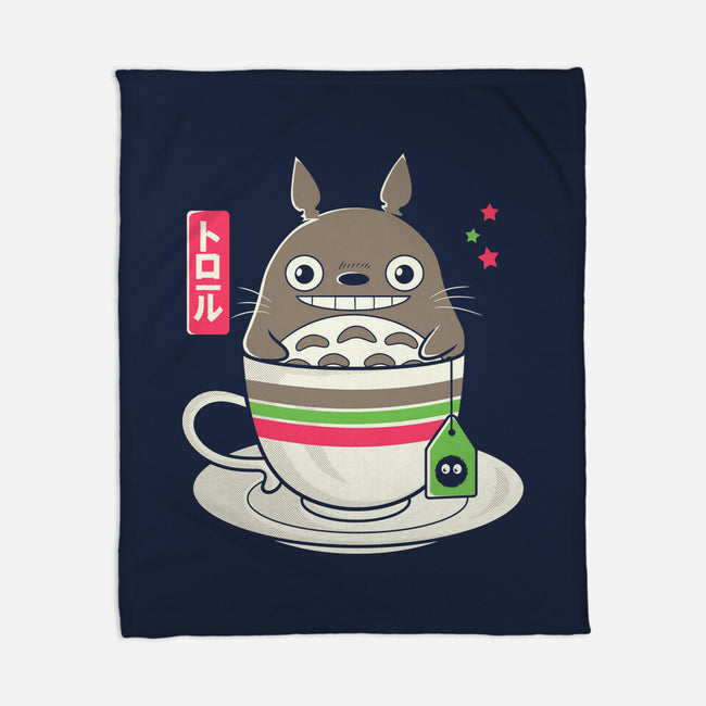 Totoro Coffee-none fleece blanket-Douglasstencil
