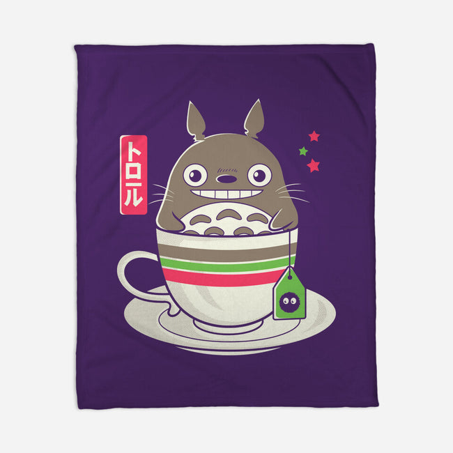 Totoro Coffee-none fleece blanket-Douglasstencil