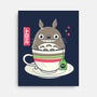 Totoro Coffee-none stretched canvas-Douglasstencil