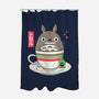 Totoro Coffee-none polyester shower curtain-Douglasstencil