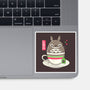 Totoro Coffee-none glossy sticker-Douglasstencil