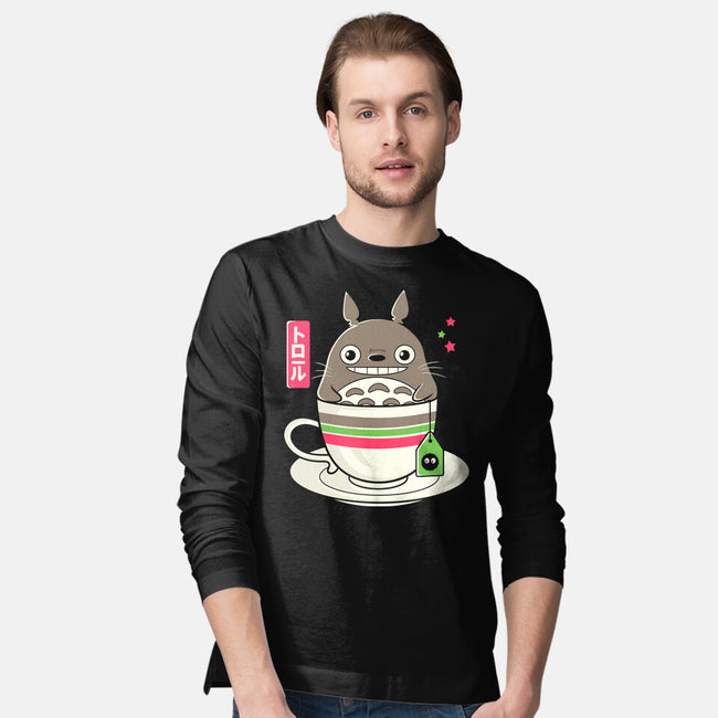 Totoro Coffee-mens long sleeved tee-Douglasstencil