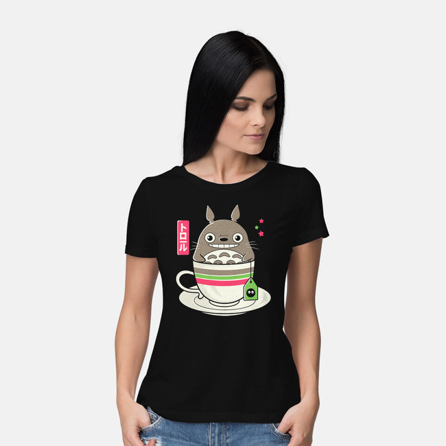 Totoro Coffee-womens basic tee-Douglasstencil