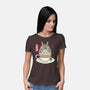 Totoro Coffee-womens basic tee-Douglasstencil