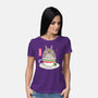 Totoro Coffee-womens basic tee-Douglasstencil