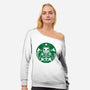 Anime Starcoffee-womens off shoulder sweatshirt-Douglasstencil