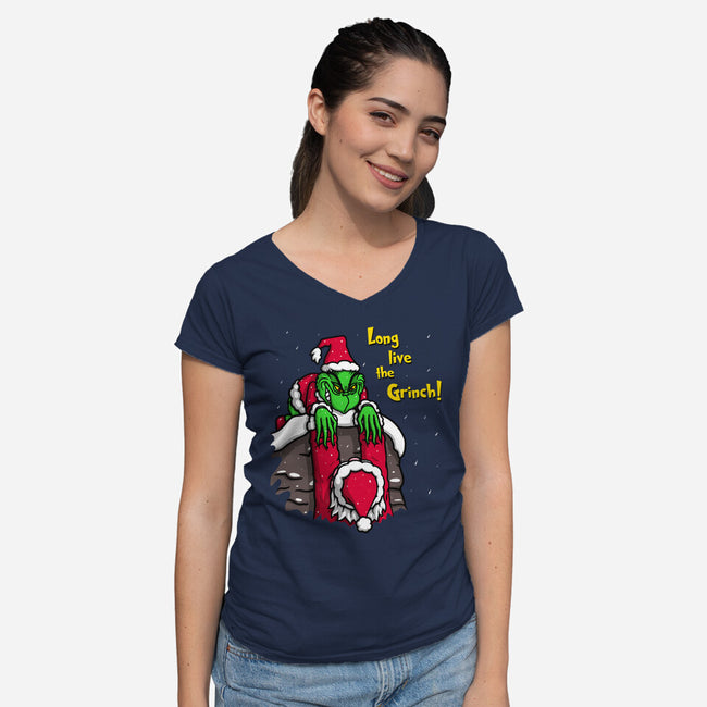 Long Live-womens v-neck tee-Raffiti