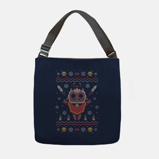 Lamb Christmas-none adjustable tote bag-Alundrart