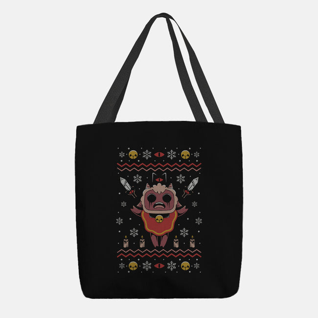 Lamb Christmas-none basic tote bag-Alundrart