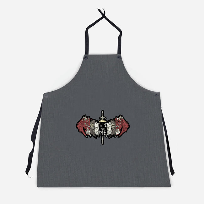 Win Or Die-unisex kitchen apron-2DFeer