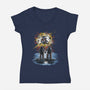 In The End Of The World-womens v-neck tee-zascanauta