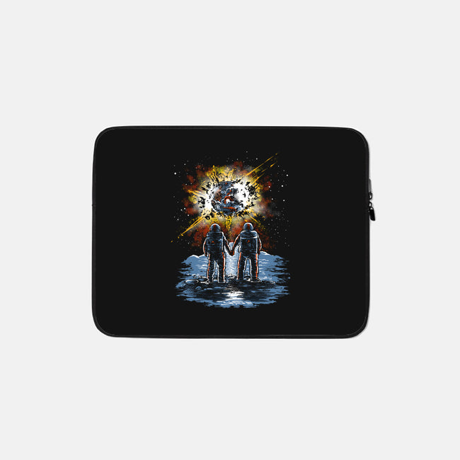 In The End Of The World-none zippered laptop sleeve-zascanauta