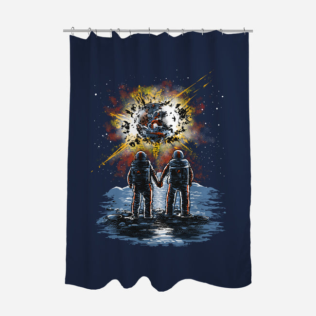 In The End Of The World-none polyester shower curtain-zascanauta