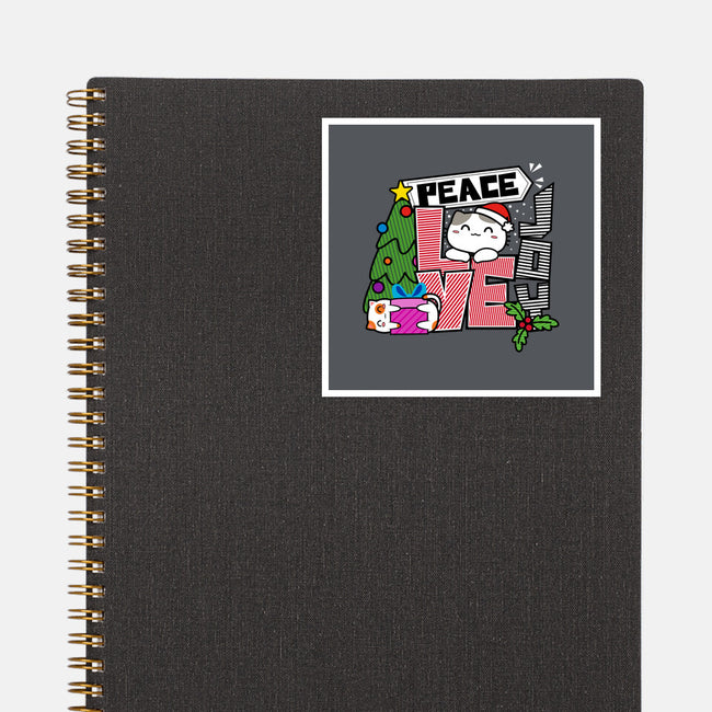 Peace Love Joy-none glossy sticker-bloomgrace28