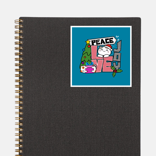 Peace Love Joy-none glossy sticker-bloomgrace28