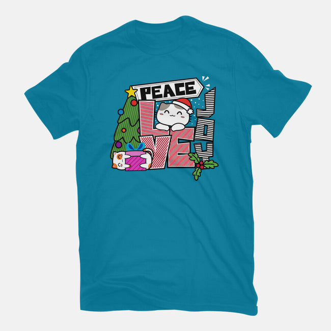 Peace Love Joy-womens fitted tee-bloomgrace28