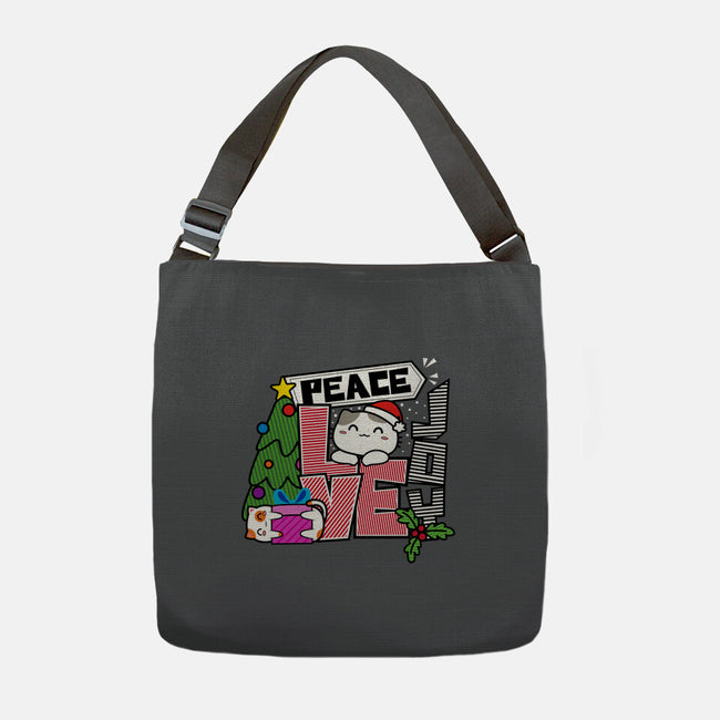 Peace Love Joy-none adjustable tote bag-bloomgrace28