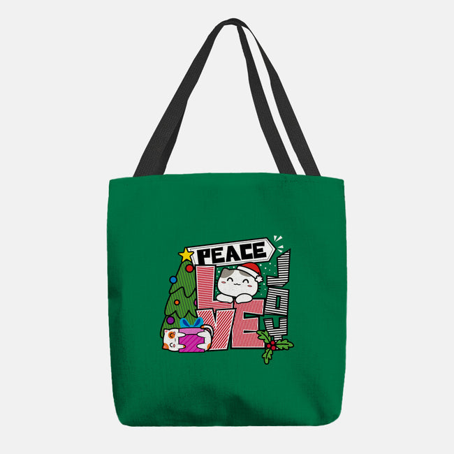 Peace Love Joy-none basic tote bag-bloomgrace28