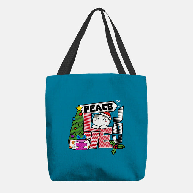 Peace Love Joy-none basic tote bag-bloomgrace28