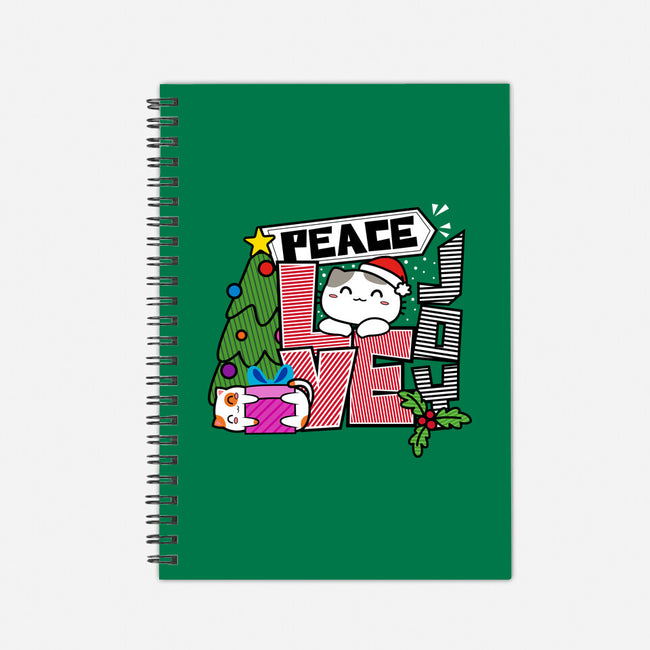 Peace Love Joy-none dot grid notebook-bloomgrace28
