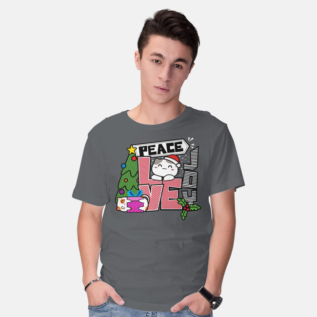 Peace Love Joy-mens basic tee-bloomgrace28