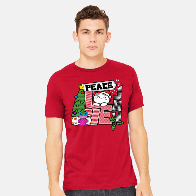 Peace Love Joy-mens heavyweight tee-bloomgrace28