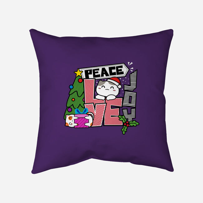 Peace Love Joy-none removable cover w insert throw pillow-bloomgrace28