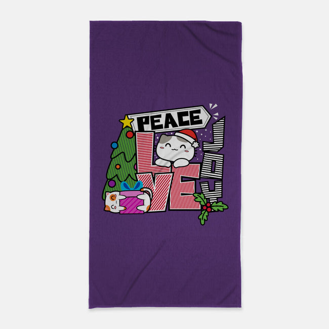 Peace Love Joy-none beach towel-bloomgrace28