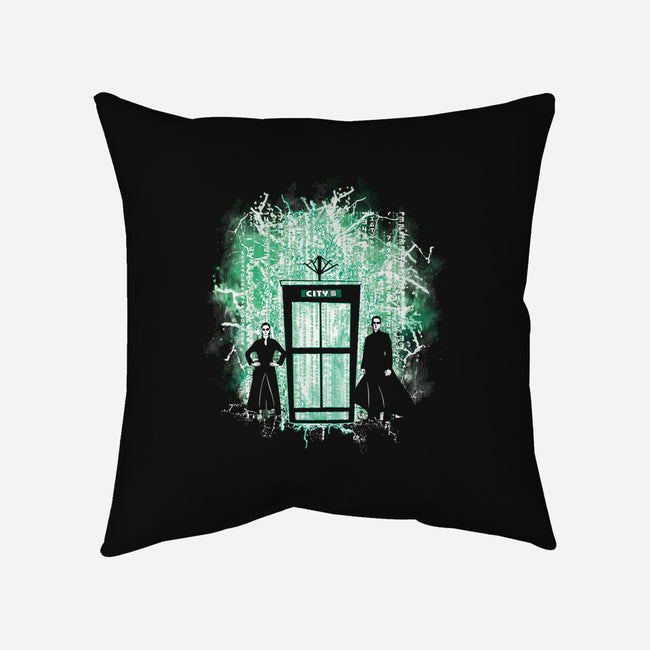 Teleportation-none removable cover throw pillow-dalethesk8er