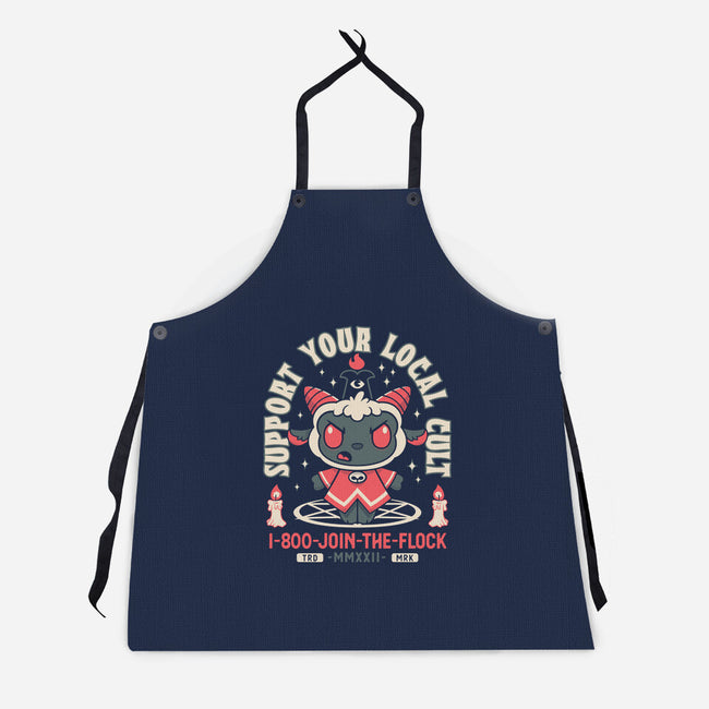 Support Your Local Cult-unisex kitchen apron-Nemons