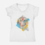 Inked Mononoke Princess-womens v-neck tee-kharmazero