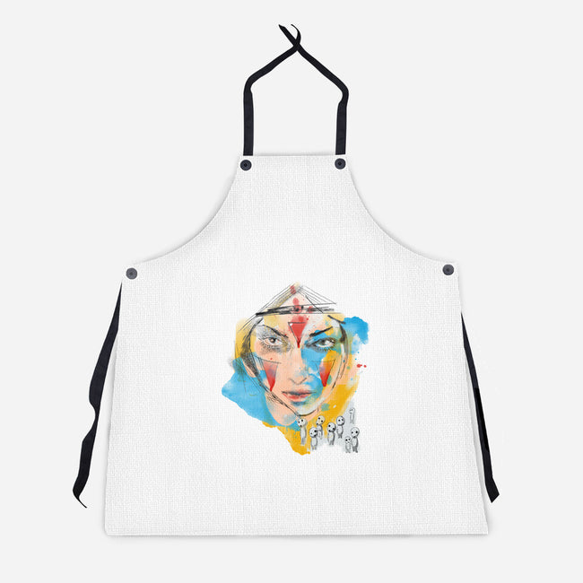 Inked Mononoke Princess-unisex kitchen apron-kharmazero