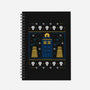 Christmas Space-none dot grid notebook-Logozaste