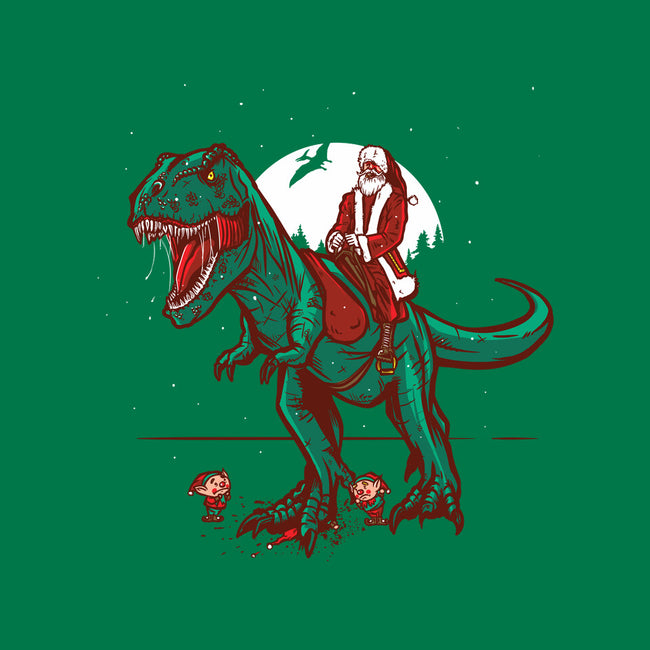 T-Rex Christmas-unisex kitchen apron-AndreusD