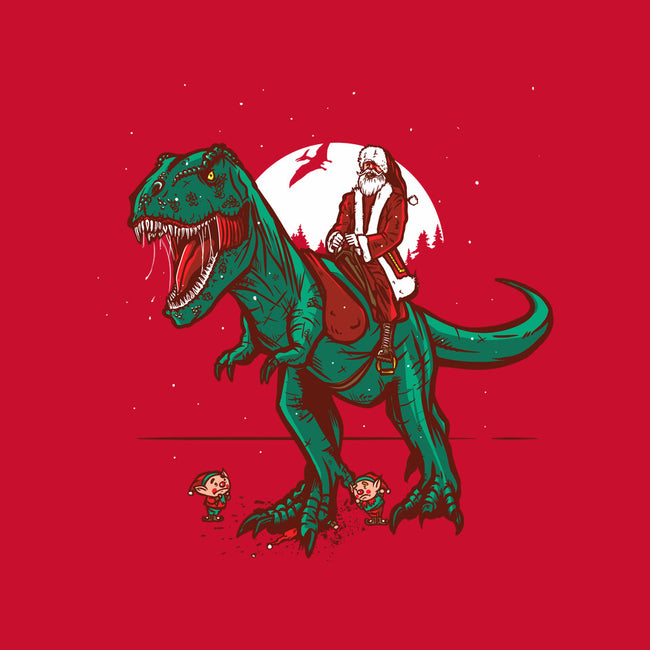 T-Rex Christmas-none stretched canvas-AndreusD