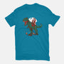 T-Rex Christmas-mens basic tee-AndreusD
